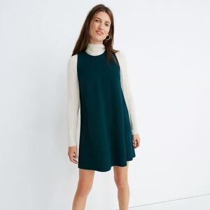 Madewell Texture & Thread Crepe Swingy Tank Dress